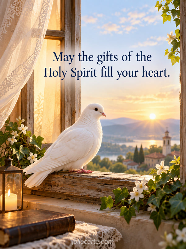 May the gifts of the Holy Spirit fill your heart. - Image