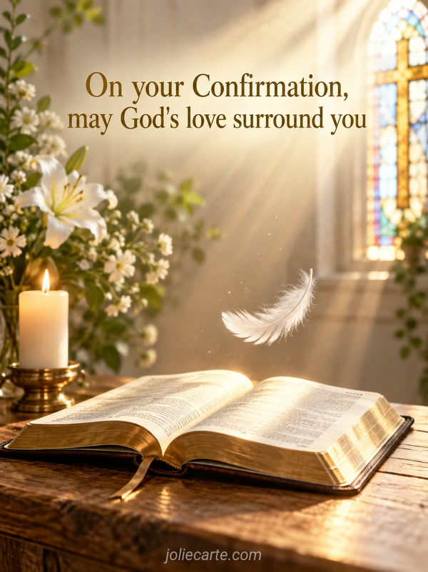 On your Confirmation, may God's love surround you - Image