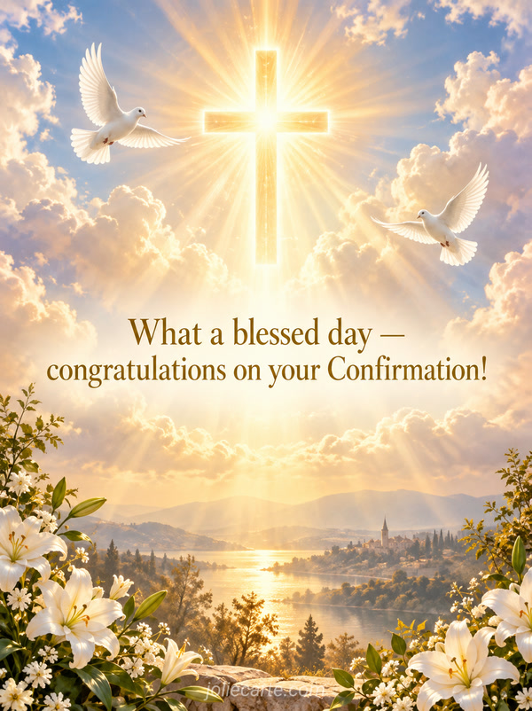 What a blessed day — congratulations on your Confirmation! - Image
