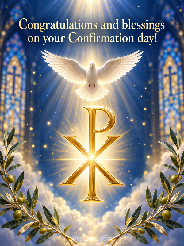 Congratulations and blessings on your Confirmation day! - Image