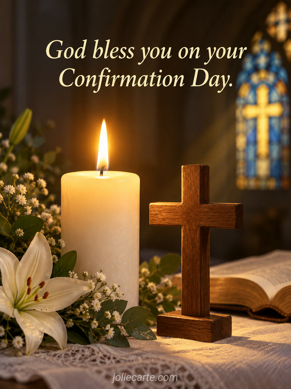 God bless you on your Confirmation Day. - Image