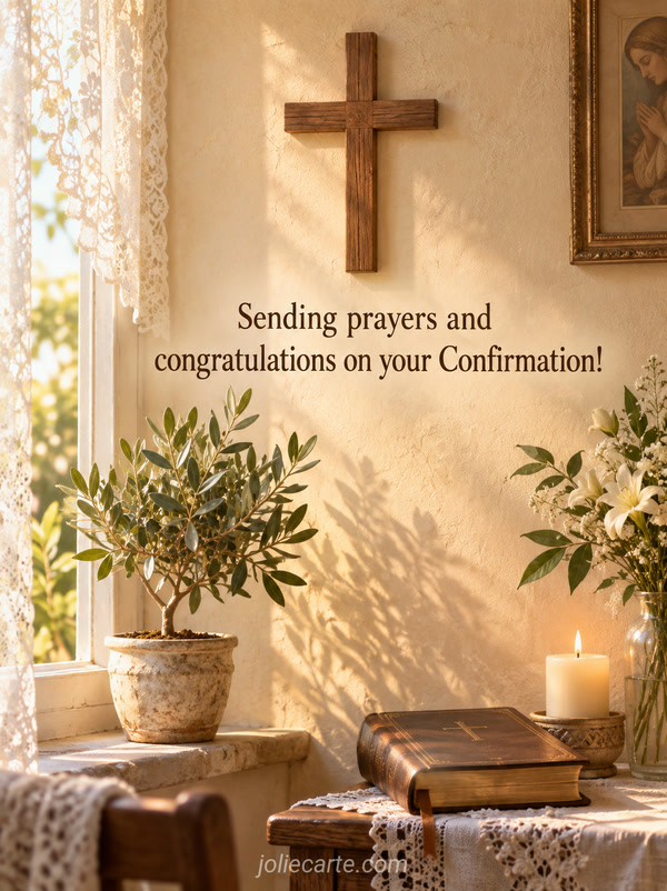 Sending prayers and congratulations on your Confirmation! - Image