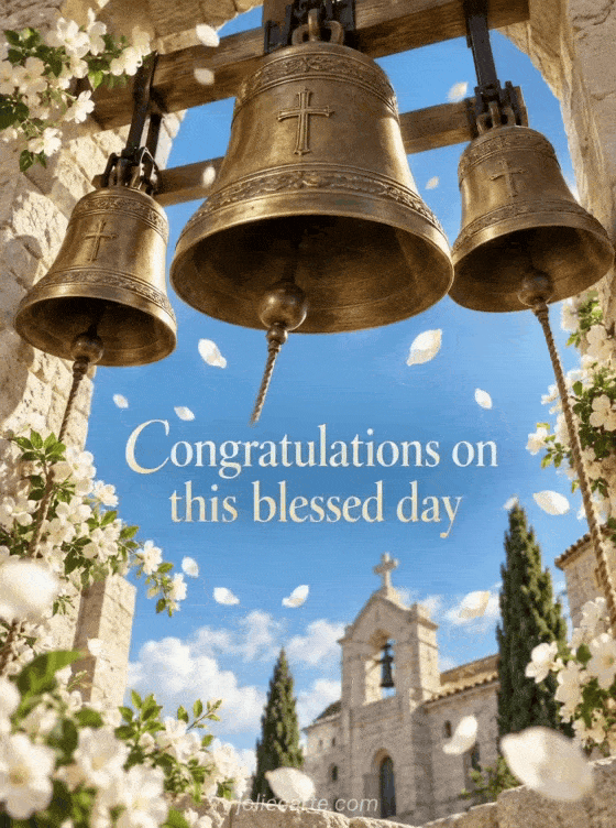 Congratulations on this blessed day - GIF