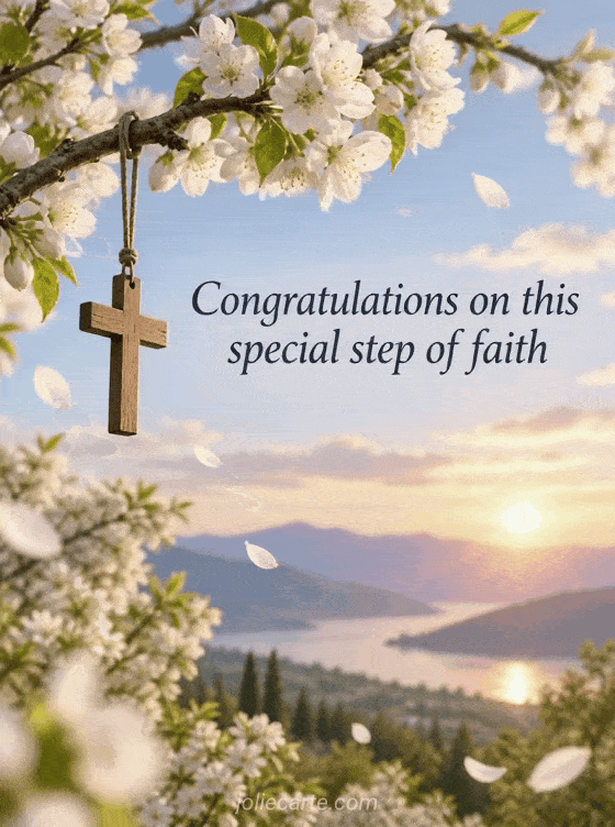 Congratulations on this special step of faith - GIF