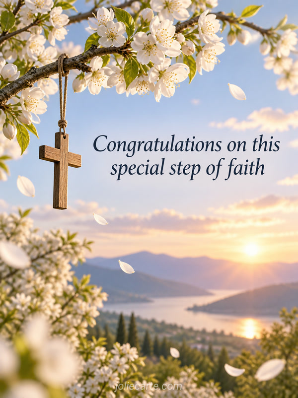 Congratulations on this special step of faith - Image
