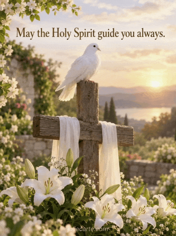 May the Holy Spirit guide you always. - GIF