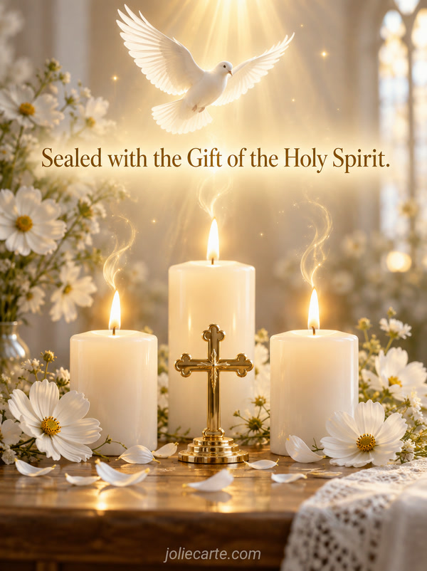 Sealed with the Gift of the Holy Spirit. - Image