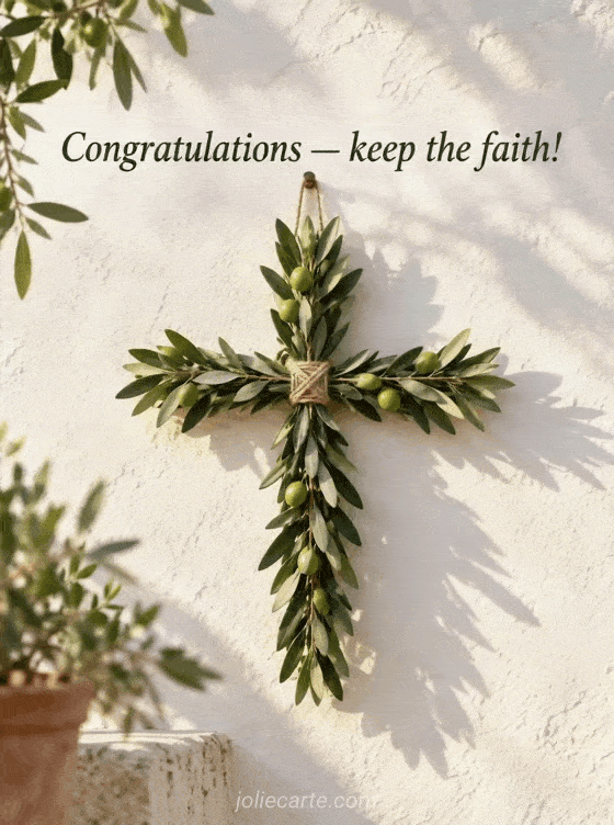 Congratulations — keep the faith! - GIF
