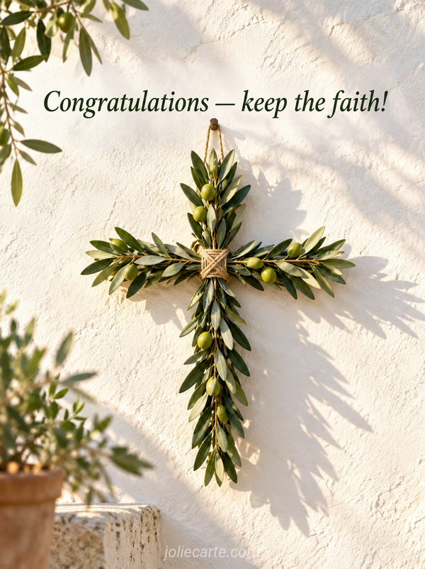 Congratulations — keep the faith! - Image