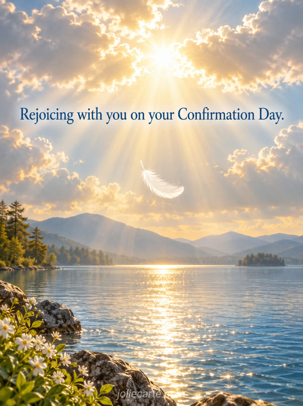 Rejoicing with you on your Confirmation Day. - Image