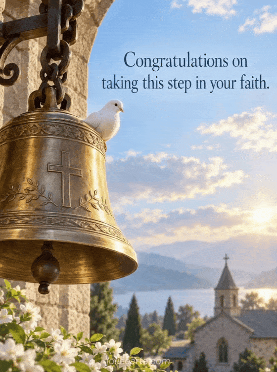 Congratulations on taking this step in your faith. - GIF