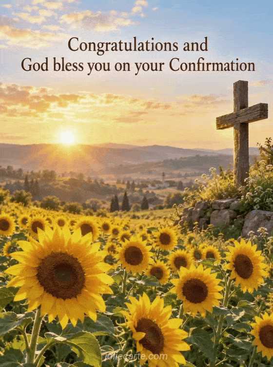 Congratulations and God bless you on your Confirmation - GIF