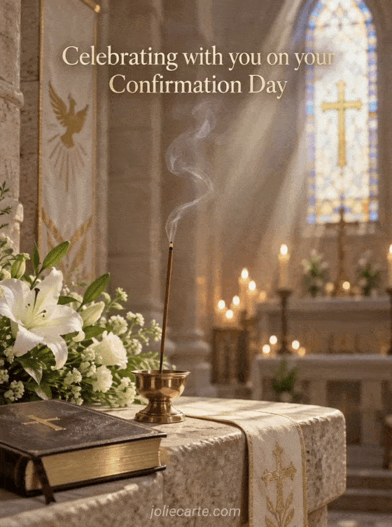Celebrating with you on your Confirmation Day - GIF