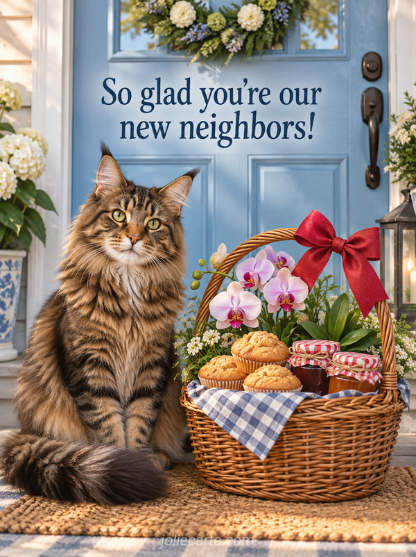 So glad you're our new neighbors! - Image