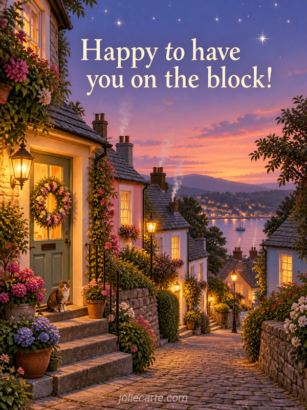 Happy to have you on the block! - Image