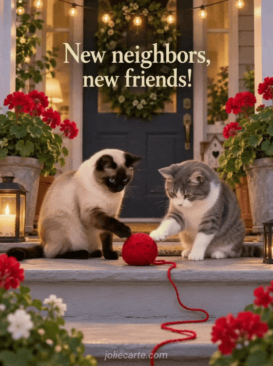New neighbors, new friends! - GIF