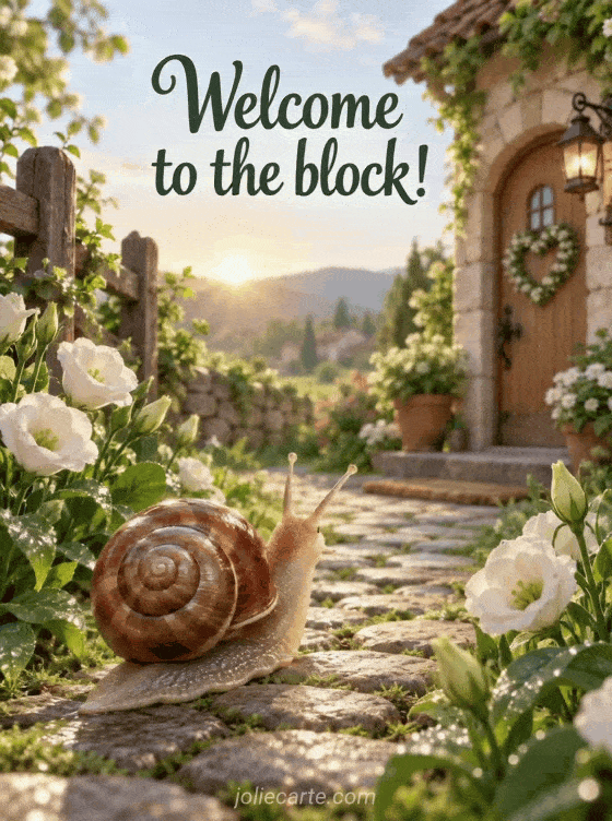 Welcome to the block! - GIF