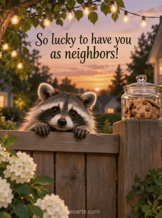 So lucky to have you as neighbors! - GIF