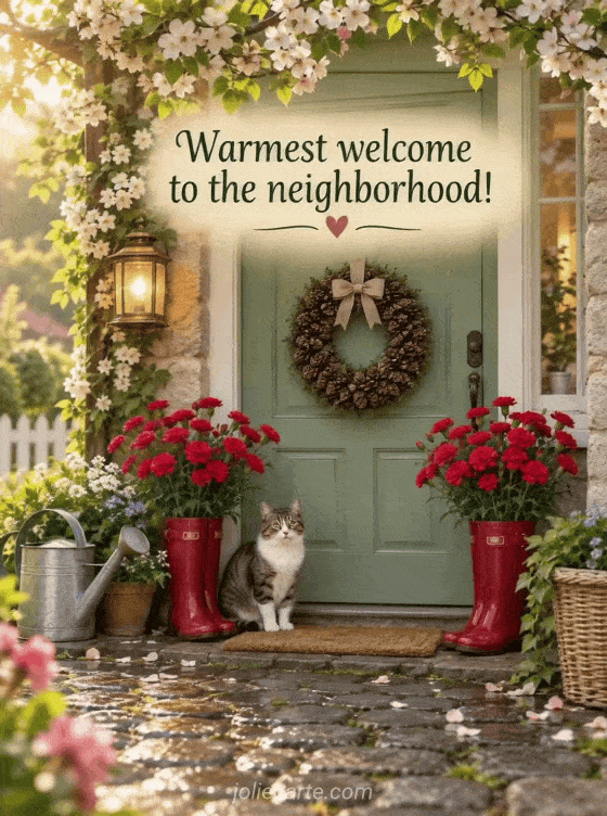 Warmest welcome to the neighborhood! - GIF