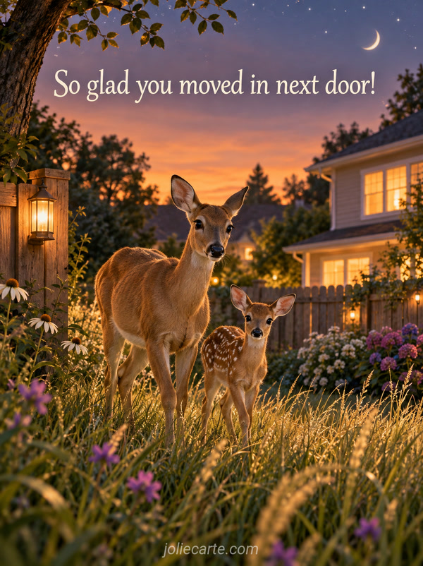So glad you moved in next door! - Image