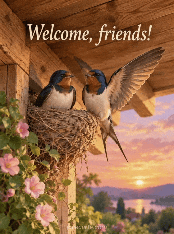 Welcome, friends! - GIF