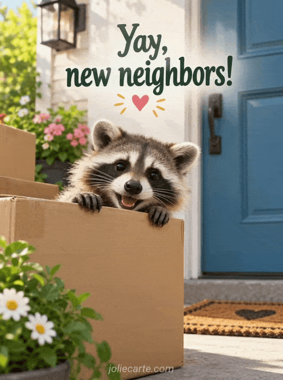 Yay, new neighbors! - GIF