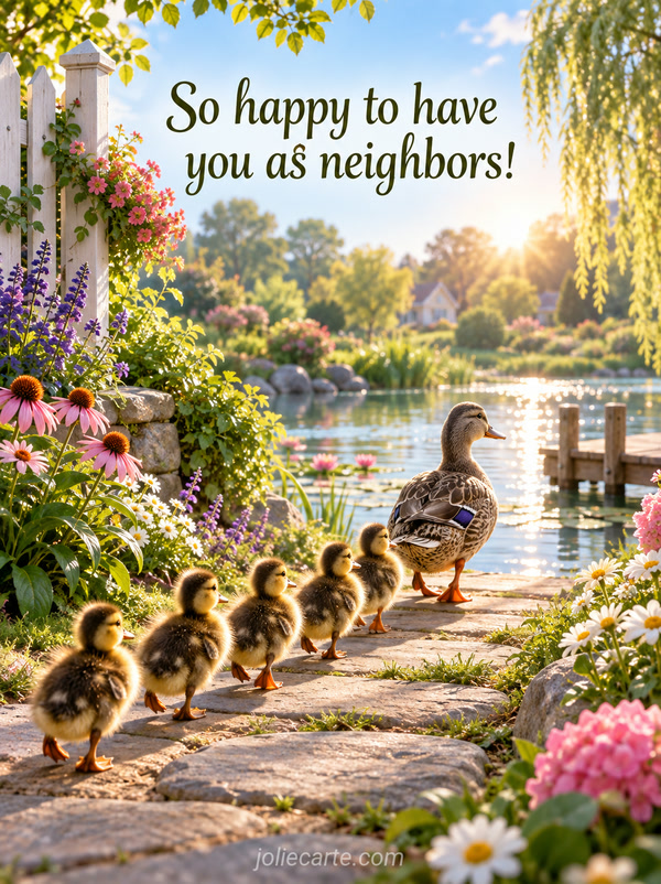 So happy to have you as neighbors! - Image