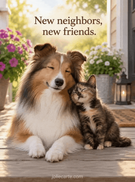 New neighbors, new friends. - GIF