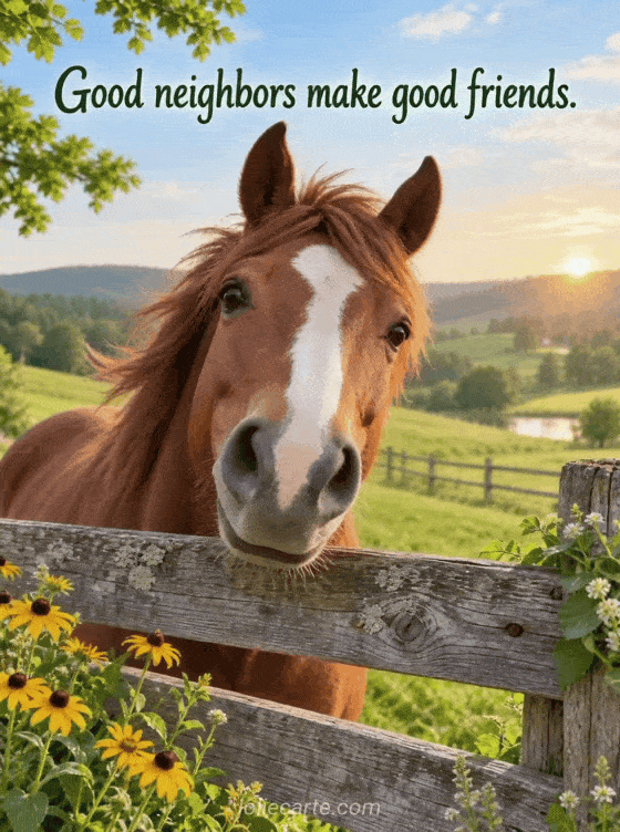 Good neighbors make good friends. - GIF