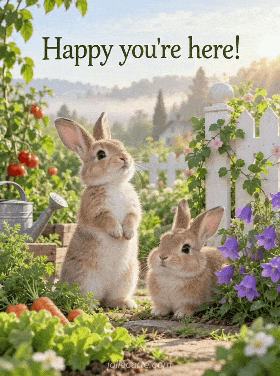 Happy you're here! - GIF