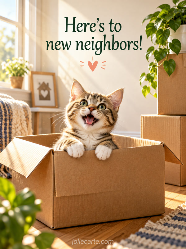 Here's to new neighbors! - Image