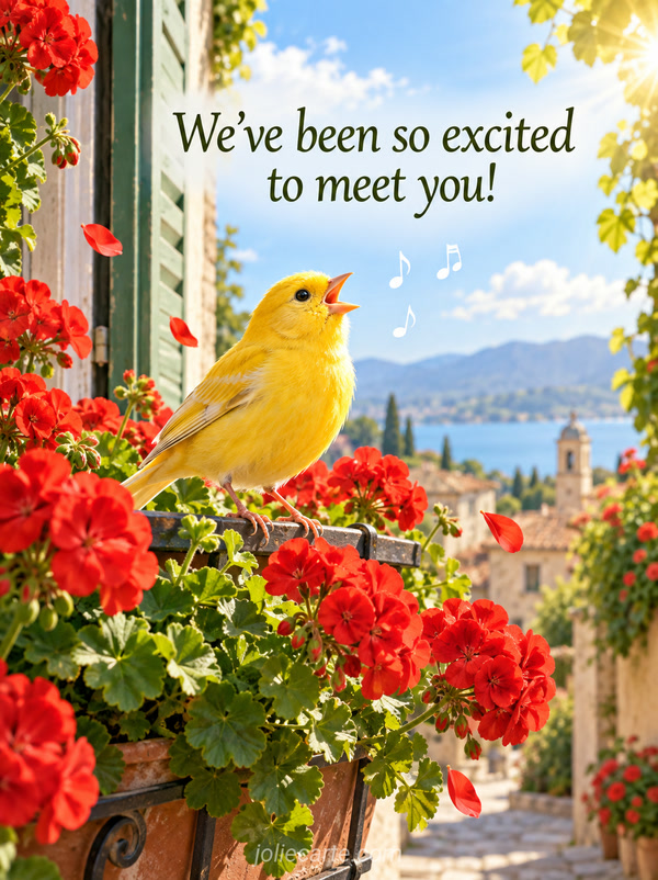 We've been so excited to meet you! - Image