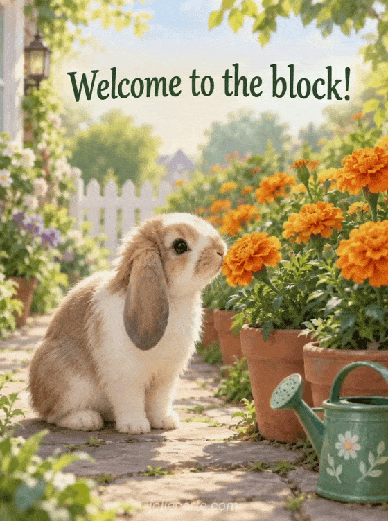 Welcome to the block! - GIF