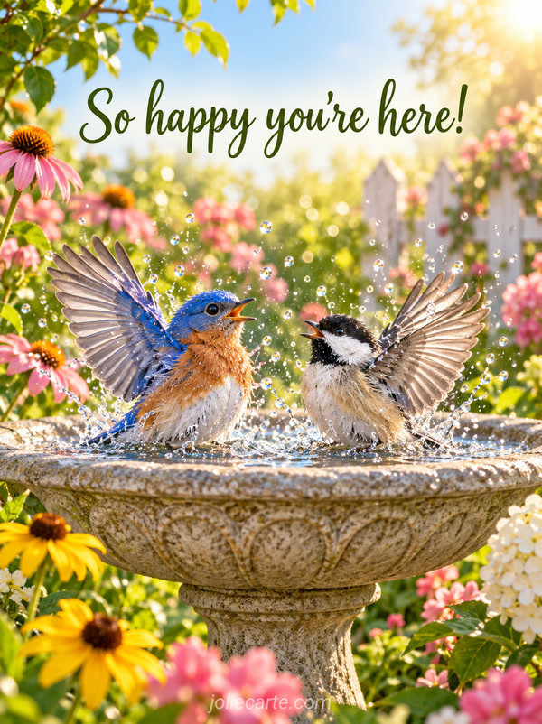 So happy you're here! - Image