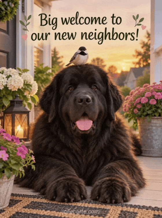 Big welcome to our new neighbors! - GIF