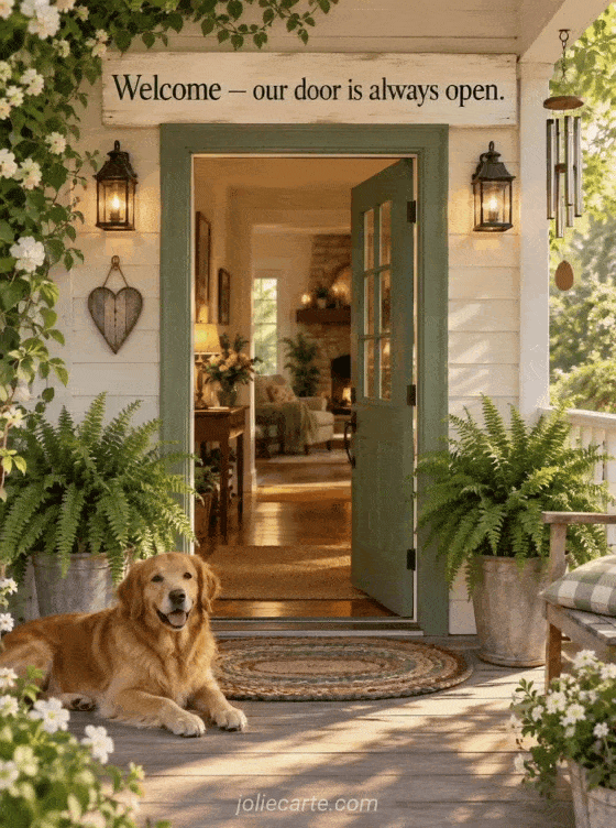 Welcome — our door is always open. - GIF