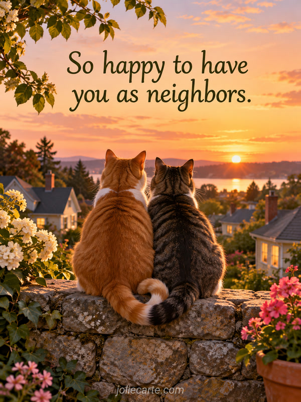 So happy to have you as neighbors. - Image