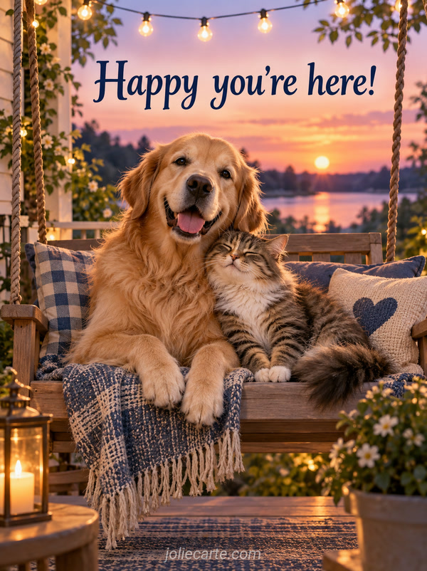 Happy you're here! - Image