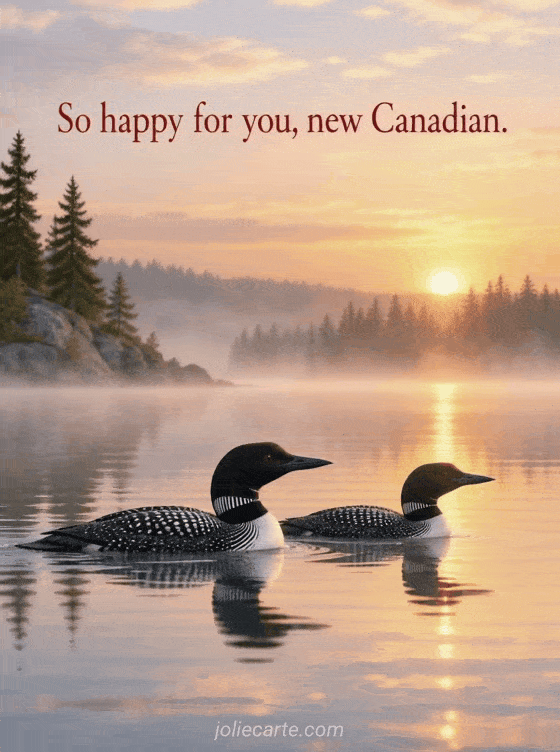 So happy for you, new Canadian. - GIF