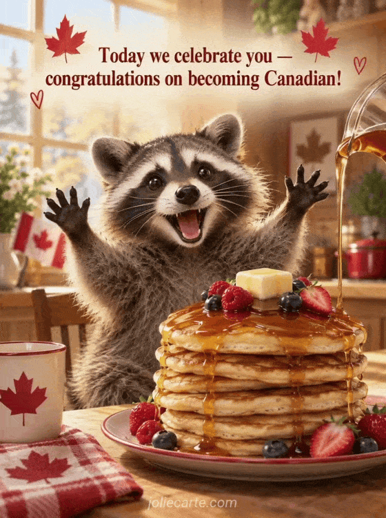 Today we celebrate you — congratulations on becoming Canadian! - GIF
