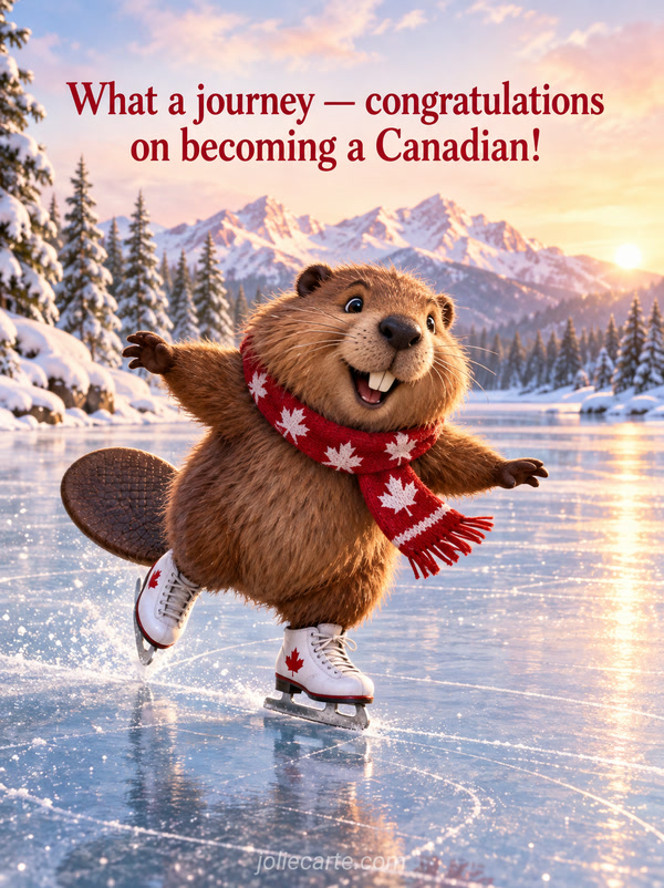 What a journey — congratulations on becoming a Canadian! - Image