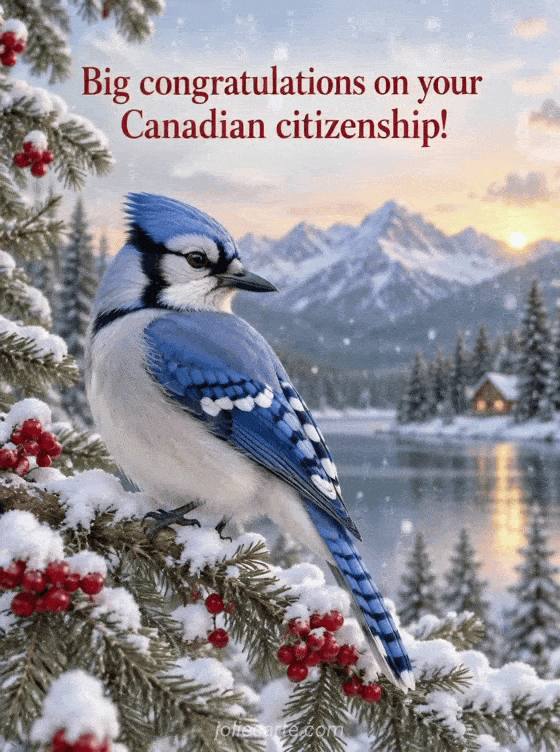 Big congratulations on your Canadian citizenship! - GIF