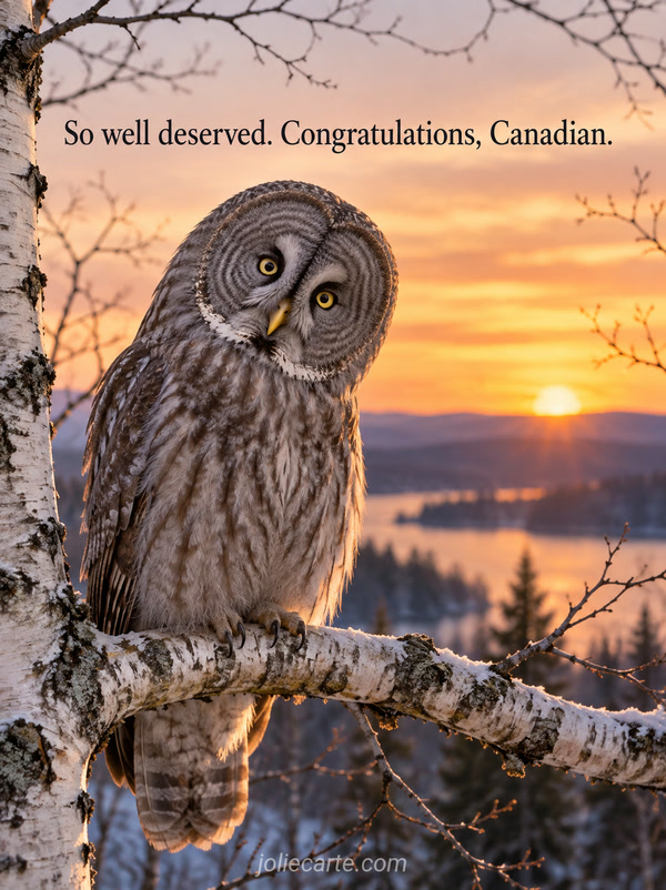 So well deserved. Congratulations, Canadian. - Image