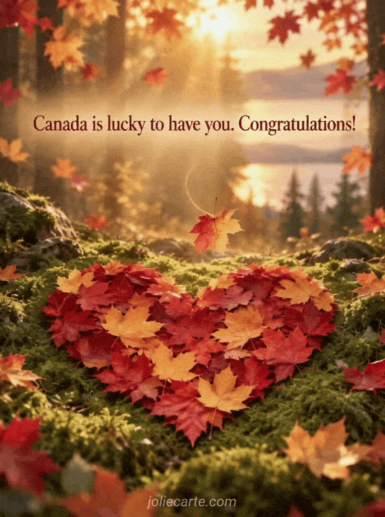 Canada is lucky to have you. Congratulations! - GIF