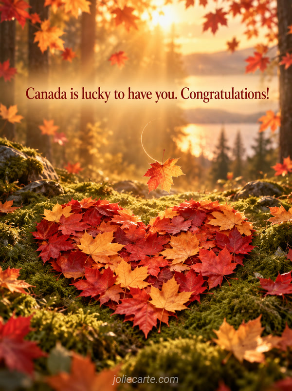 Canada is lucky to have you. Congratulations! - Image