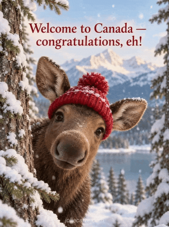 Welcome to Canada — congratulations, eh! - GIF
