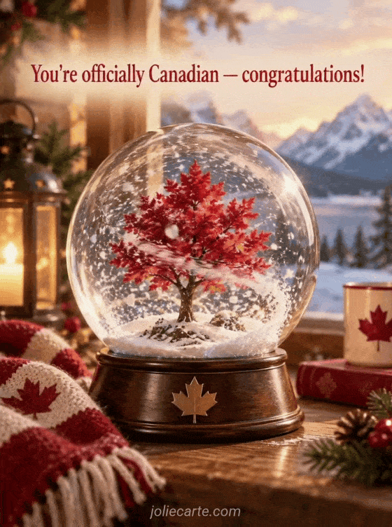 You're officially Canadian — congratulations! - GIF