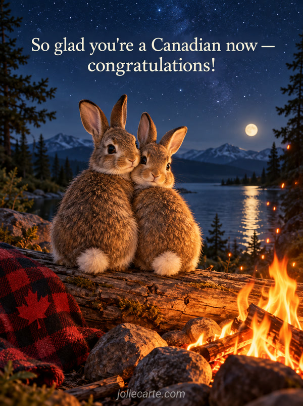 So glad you're a Canadian now — congratulations! - Image
