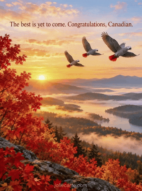 The best is yet to come. Congratulations, Canadian. - GIF