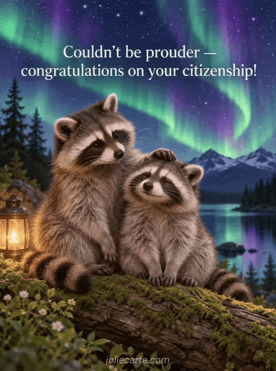 Couldn't be prouder — congratulations on your citizenship! - GIF